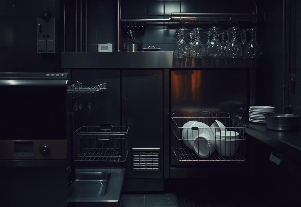 Commercial passthrough dishwasher and glasswasher racks